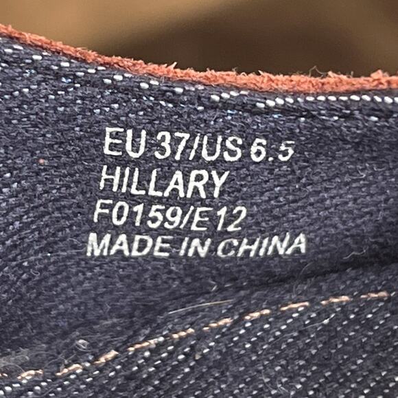 Calvin Jeans Hillary High Heel Platform Wedge Studded Heels Dusty Maroon McBling - Picture 4 of 11